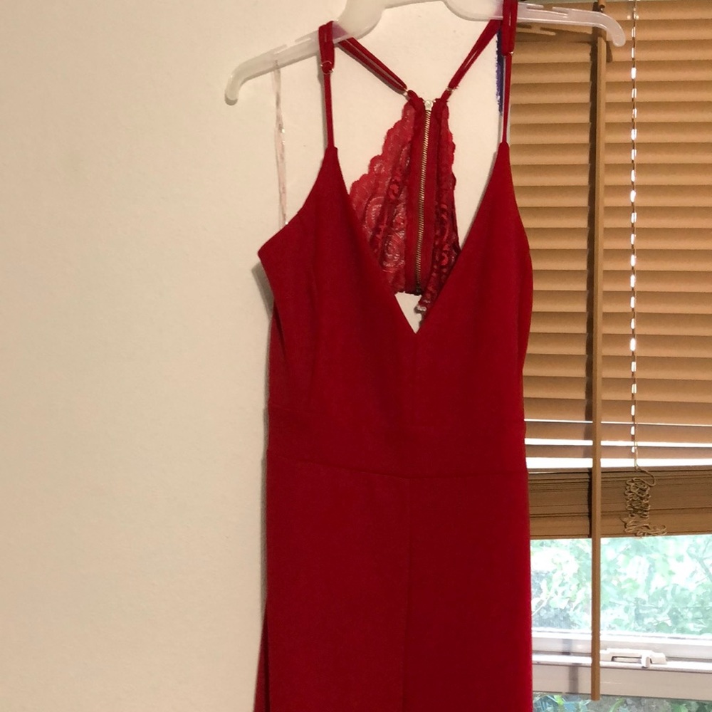 Red jumpsuit